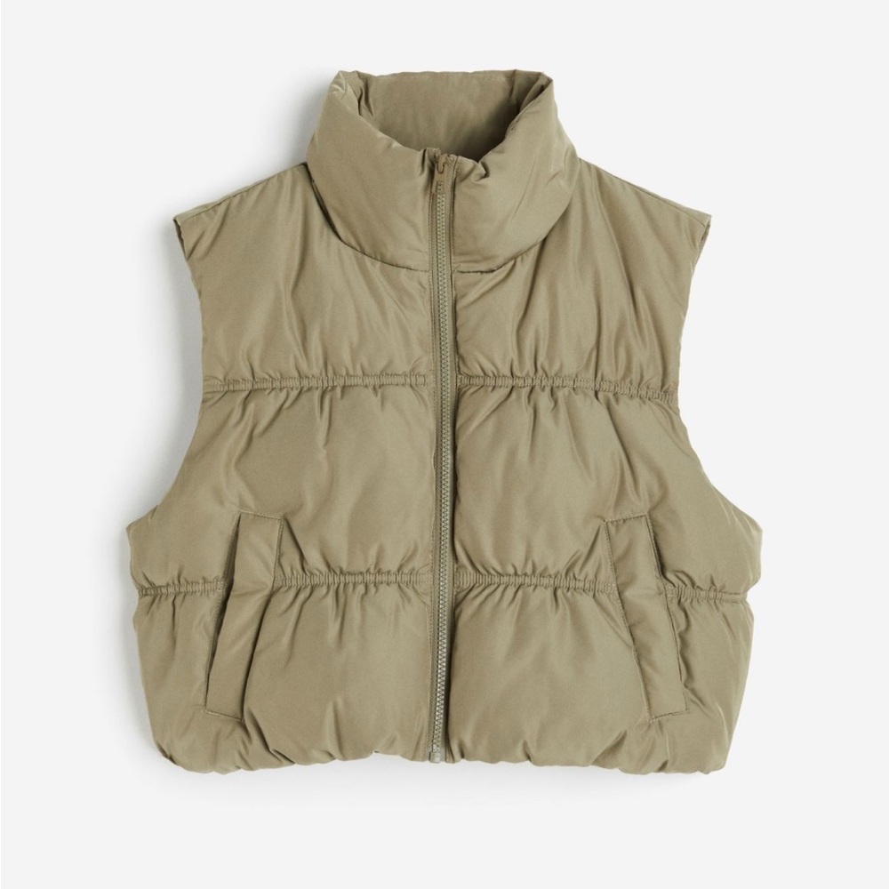 Tan Puffer Vest
